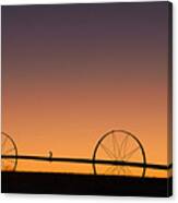 Pre-dawn Orange Sky Canvas Print