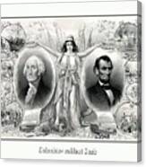 Presidents Washington And Lincoln Canvas Print