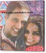 Prince William And Kate Canvas Print
