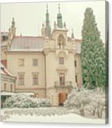 Pruhonice Castle In Winter Canvas Print