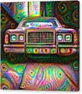 Psychedelic Deep Dream Car Canvas Print