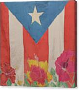 Puerto Rican Flag Canvas Print