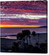 Purple And Gold Sunset Canvas Print