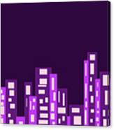 Purple City Canvas Print