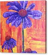Purple Daisy Canvas Print