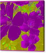 Purple Flower Abstract Canvas Print