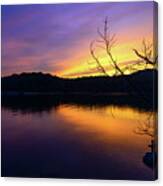 Purple Lake Canvas Print