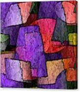 Purple Layers Of Abstract Canvas Print