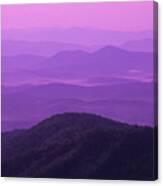 Purple Mountains Canvas Print