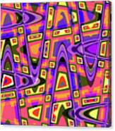 Purple Panel Abstract#2 Canvas Print
