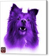 Purple Sheltie Dog Art 0207 - Wb Canvas Print