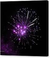 Purple Sparkle In The Sky Canvas Print