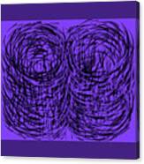 Purple Swirls Canvas Print