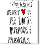 Purpose Canvas Print