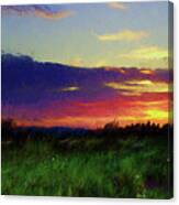 Quebec Sunset Canvas Print