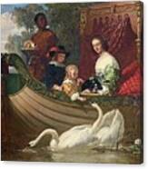 Queen Henrietta Maria And Her Children Canvas Print