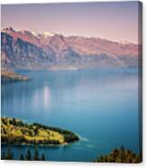 Queenstown New Zealand From Above Canvas Print