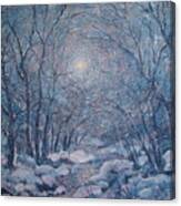 Radiant Snow Scene Canvas Print