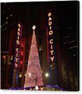 Radio City Music Hall During The Holidays Canvas Print