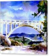 Rainbow Bridge Above Donnerlk#2 Canvas Print