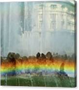 Rainbow Fountain In Vienna Canvas Print