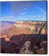 Rainbow From Trailview Overlook Canvas Print