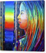 Rainbow Girl 241008 #4 Canvas Print