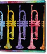 Rainbow Of Trumpets Canvas Print