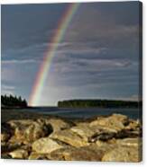 Rainbow, Owls Head, Maine Canvas Print