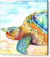 Rainbow Sea Turtle Canvas Print