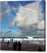 Rainbow Silhouettes Canvas Print