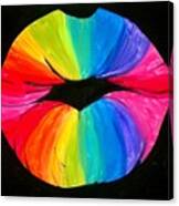 Rainbow Smooch Canvas Print