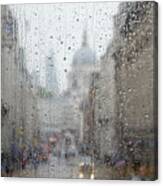 Rainy Morning In London Canvas Print