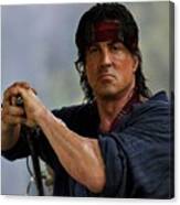 Rambo Sylvester Stallone Canvas Print
