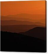 Receding Ridges Canvas Print