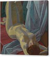 Reclining Nude Woman Canvas Print