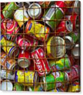 Recycling Cans Canvas Print