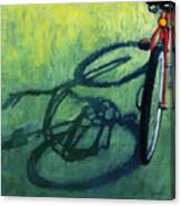 Red And Green - Bike Art Canvas Print