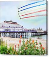 Red Arrows Eastbourne Pier Canvas Print
