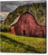 Red Barn In The Smokies Canvas Print