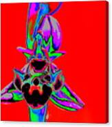 Red Bee Orchid Canvas Print