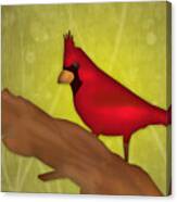 Red Bird Canvas Print