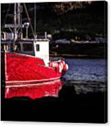 Red Boat At Peggy's Cove Canvas Print