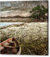 Red Boat Canvas Print
