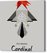 Red-crested Cardinal Minimalist Canvas Print