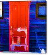 Red Door Harbor Canvas Print