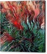 Red Grasses Canvas Print