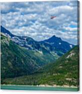 Red Helicopter Canvas Print