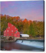 Red Mill Sunrise Canvas Print