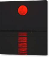 Red Moon Rising Canvas Print